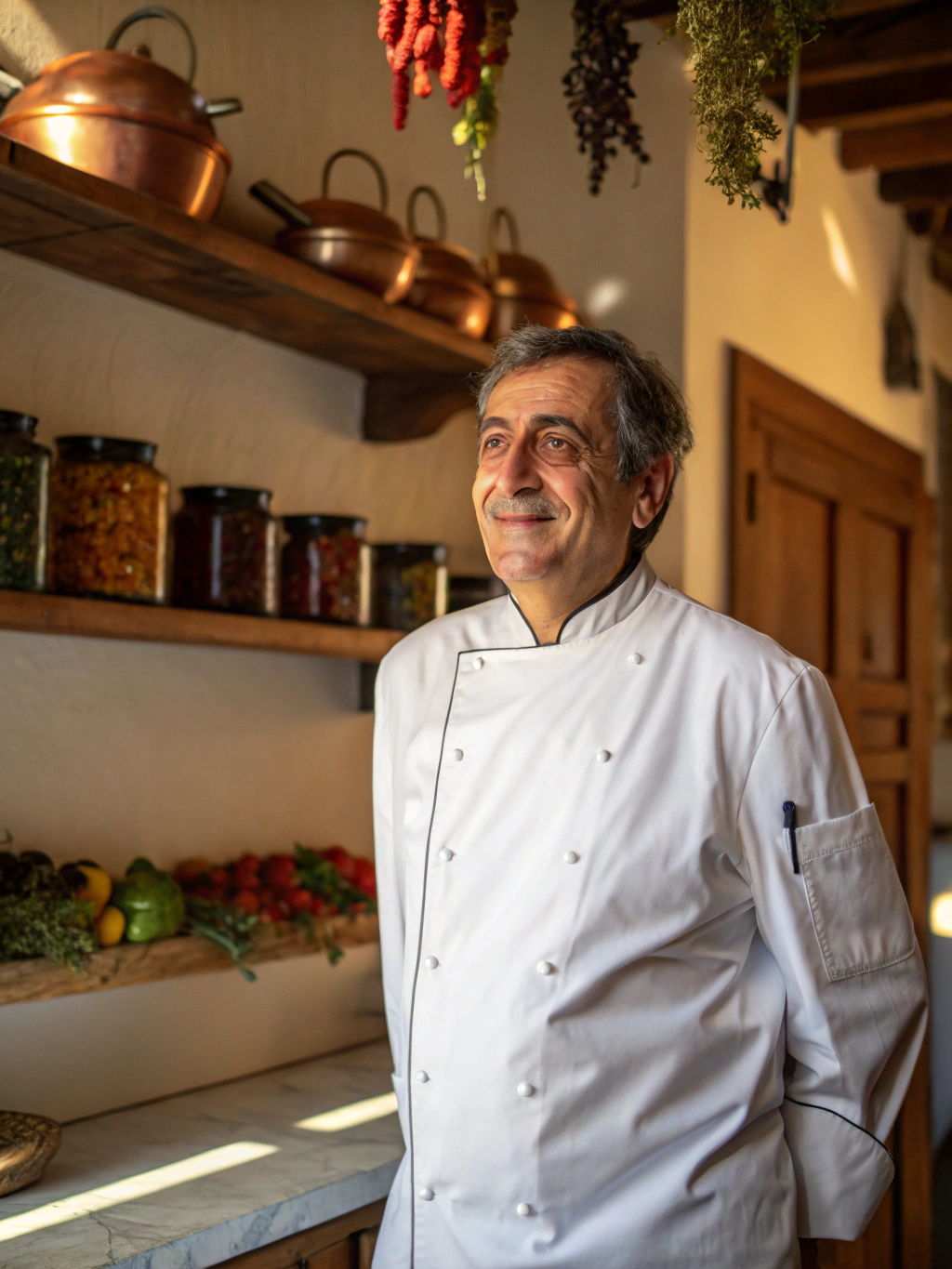 Executive Chef Marco preparing seasonal ingredients