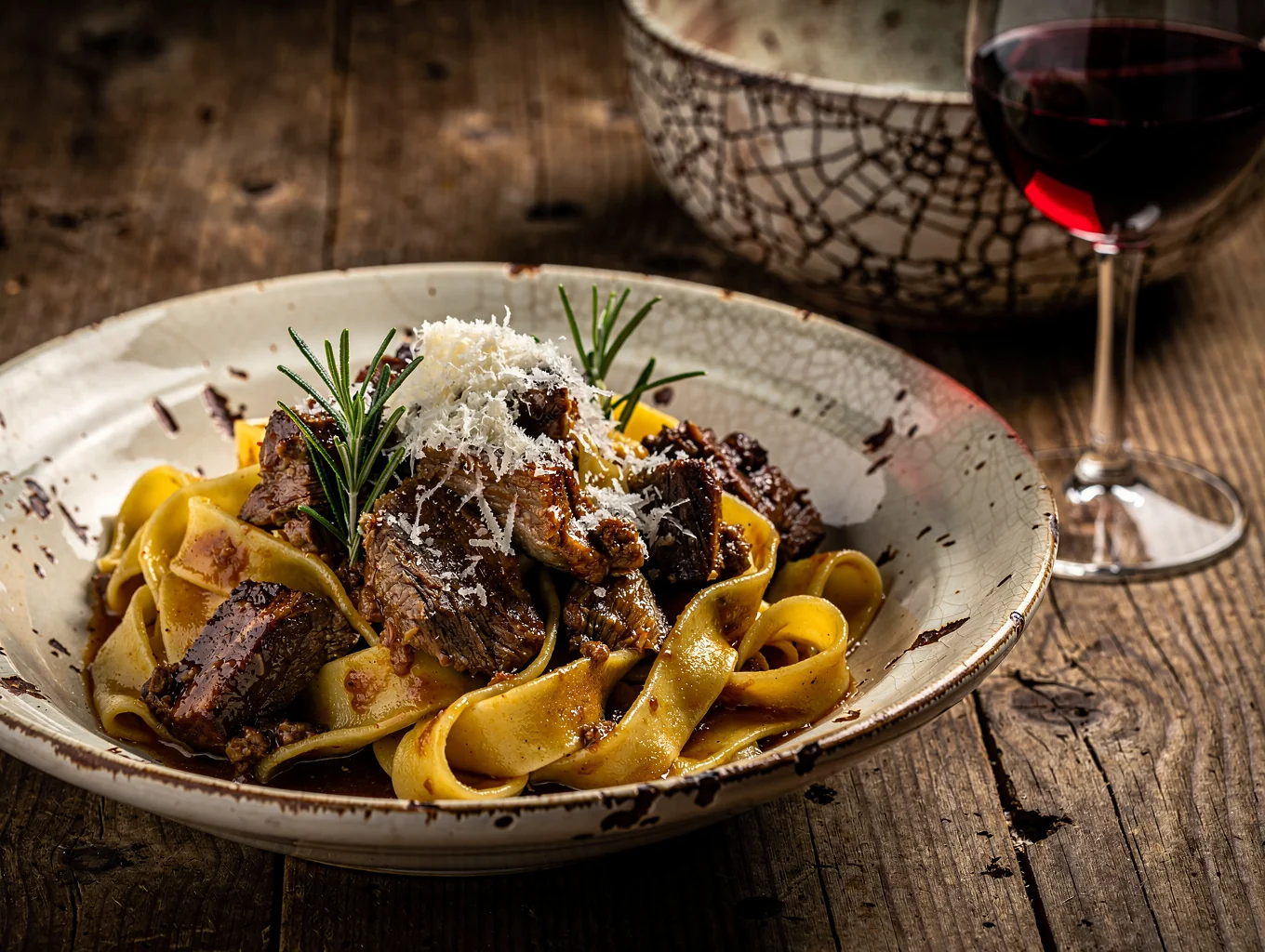 Pappardelle with wild boar ragu
