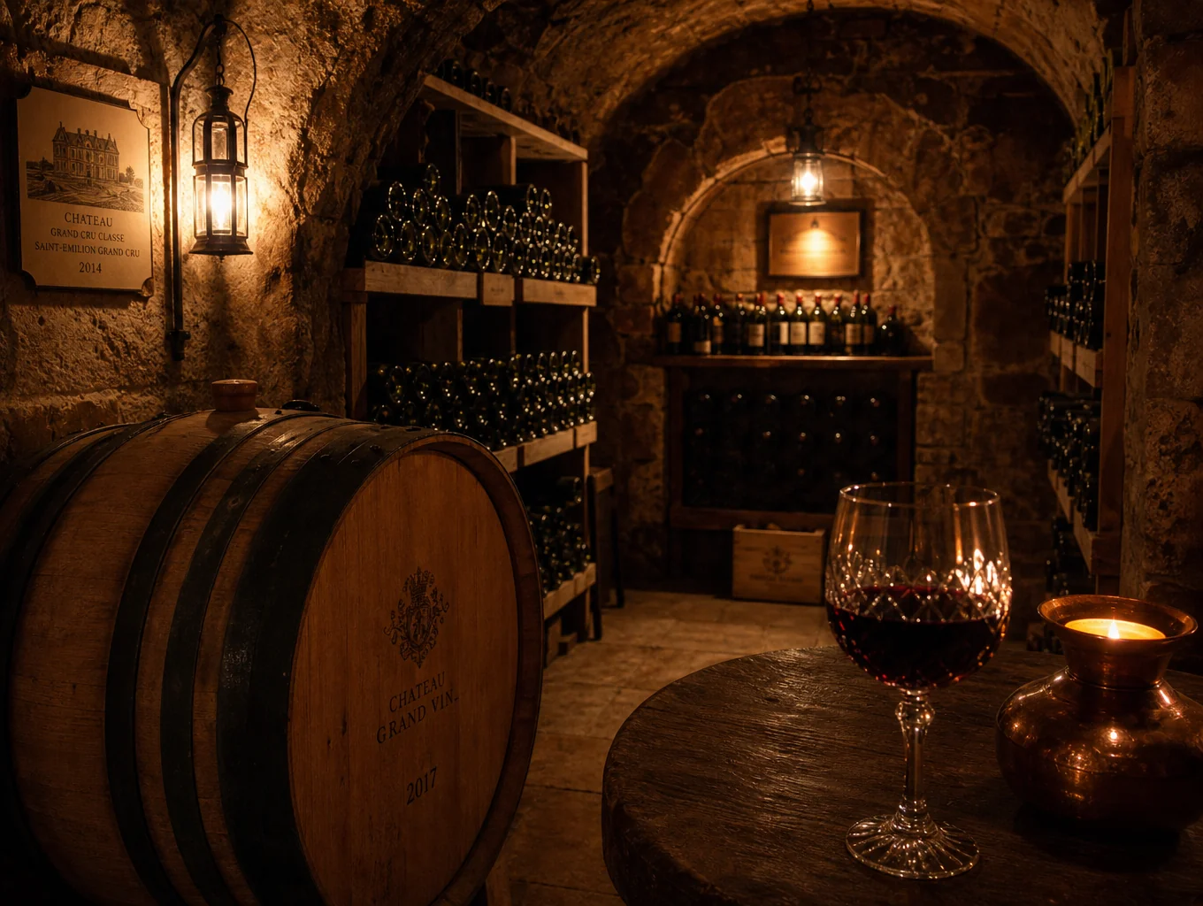 Historic brick wine cellar private dining room